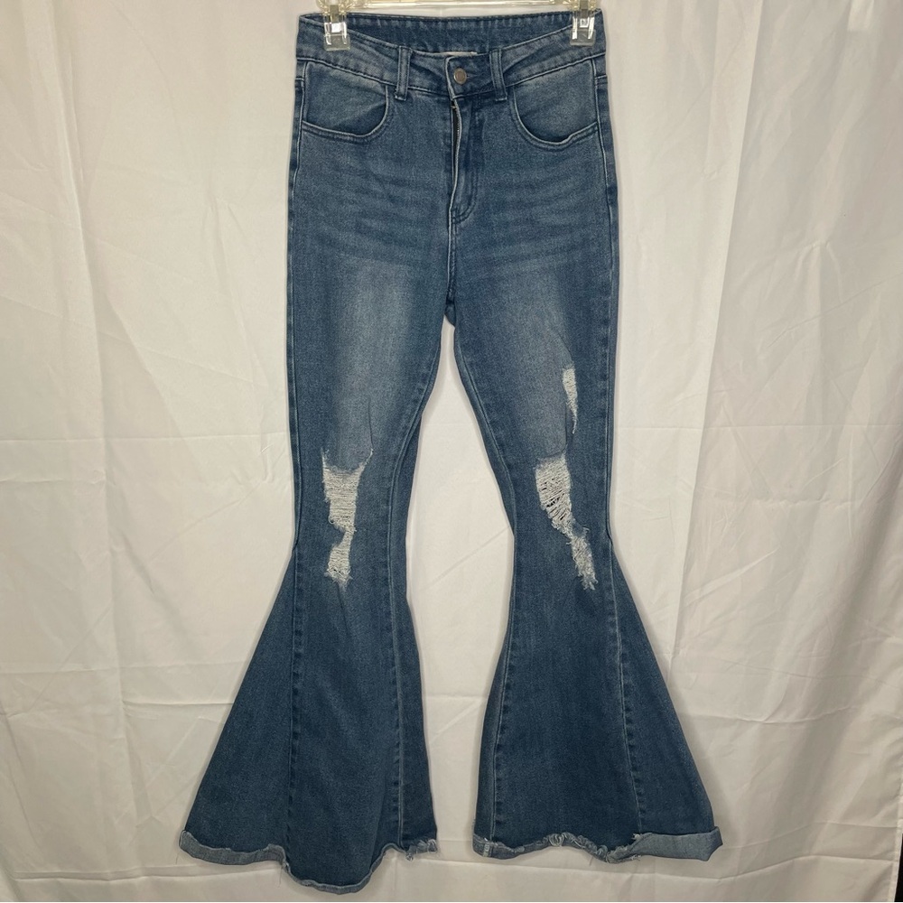 Saints & Hearts Bell bottom jeans - Picture 1 of 7